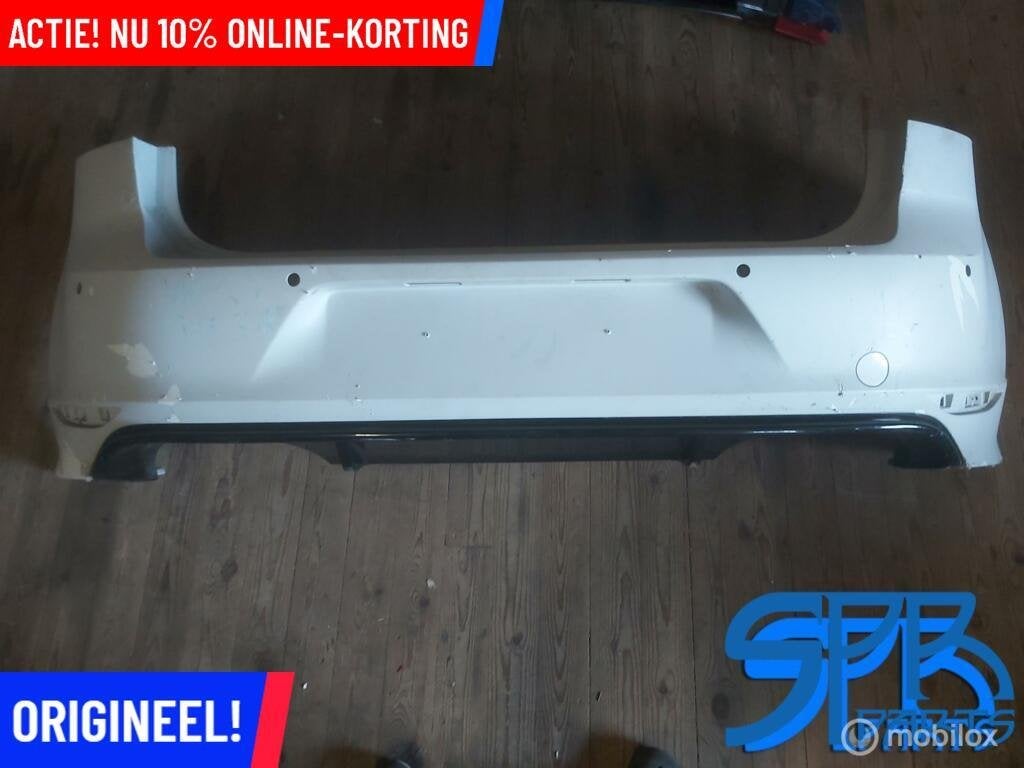 GOLF 7 VII R20 R Achterbumper 6X PDC PLA COMPLEET DIFFUSER