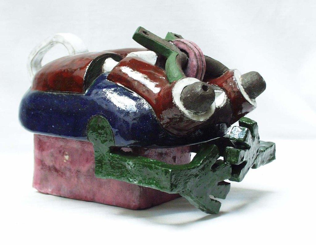 Modernistische KEVER - 27 cm - Keramiek - 1960., Geglazuurd, Overige onderwerpen, Ophalen of Verzenden, 20 - 50 cm