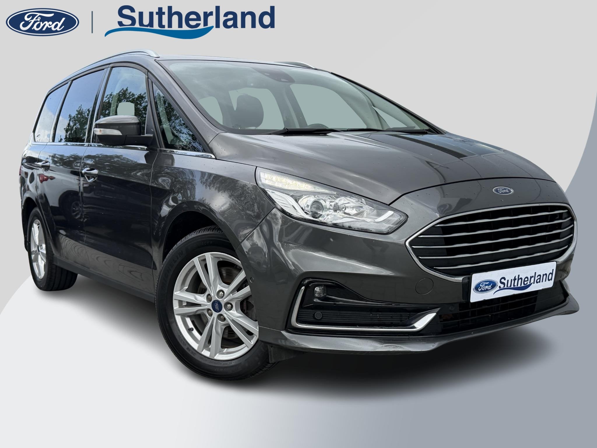 Ford Galaxy 2.5 Hybrid Titanium 190pk Automaat | Afneembare, Auto's, Stof, Gebruikt, Automatische klimaatregeling, Bedrijf