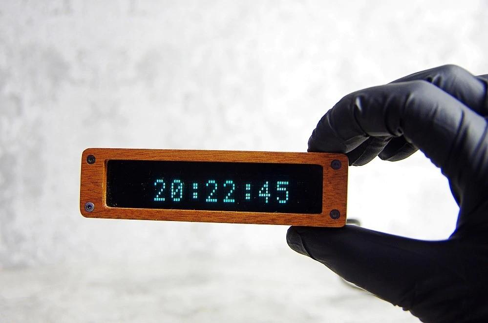 Nixie Klok VFD, Ophalen of Verzenden, Nieuw, Digitaal, Wandklok
