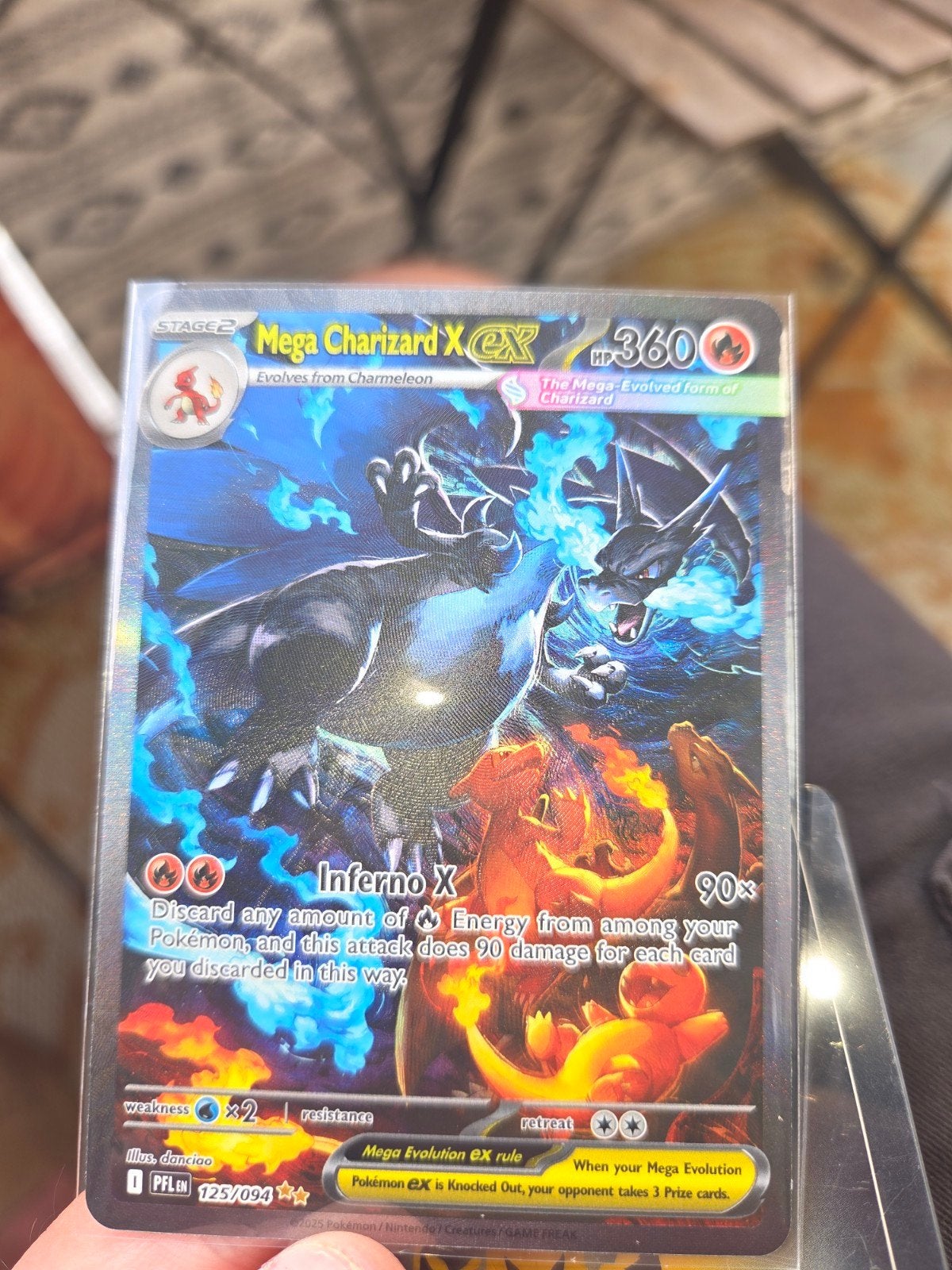 Mega Charizard X EX Pokémon kaart, Ophalen, Nieuw, Losse kaart