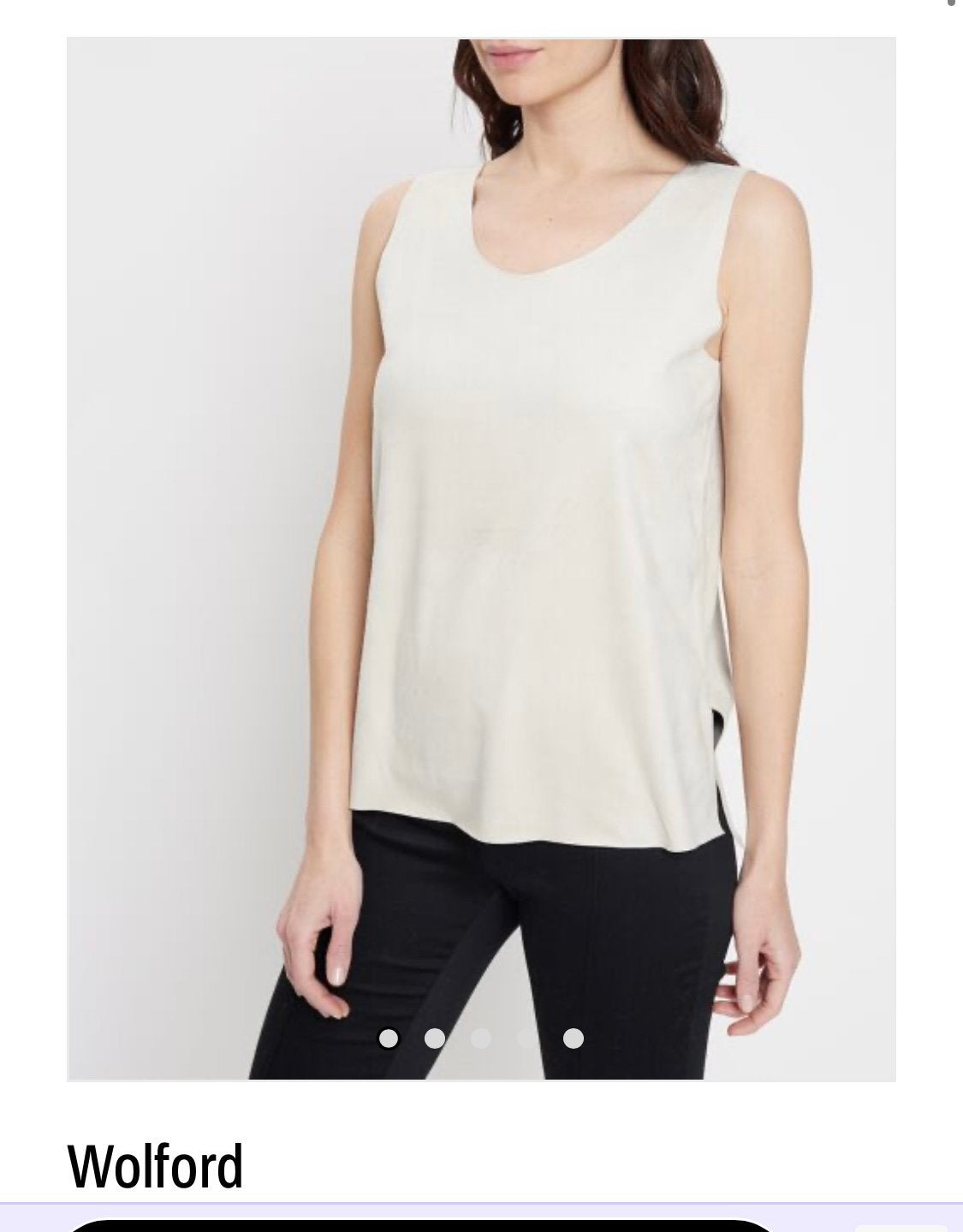 Wolford velours top hempje maat M, Kleding | Dames, Tops, Zo goed als nieuw, Maat 38/40 (M), Beige, Lange mouw, Ophalen of Verzenden