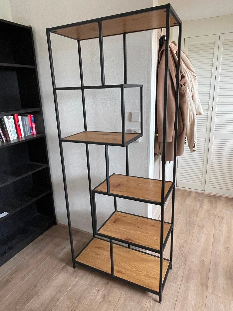 Wandkast met vakken, Huis en Inrichting, Kasten | Wandmeubels, Ophalen, Met plank(en), Zo goed als nieuw, Minder dan 150 cm