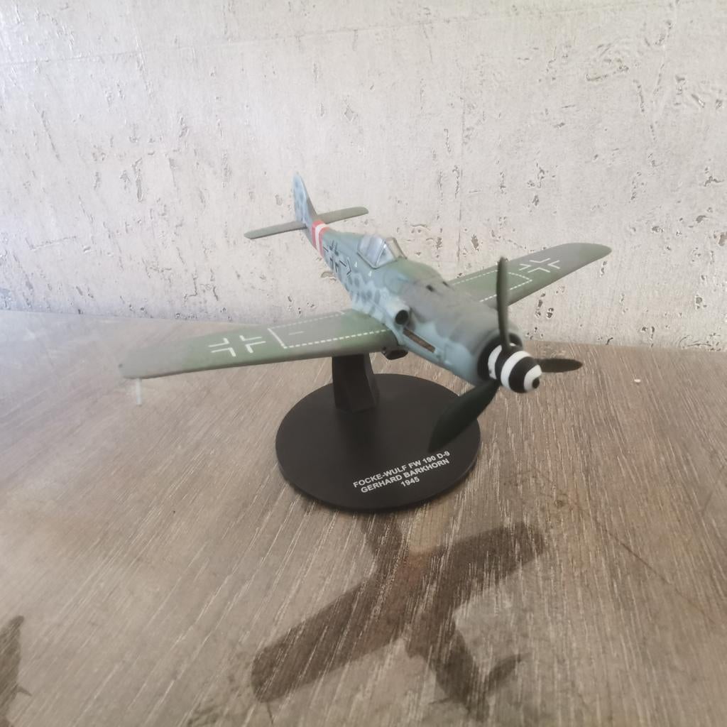 Diecast WO2 Focke-Wulf Vliegtuigmodel - Atlas, Overige merken, 1:72 tot 1:144, Ophalen of Verzenden, Zo goed als nieuw