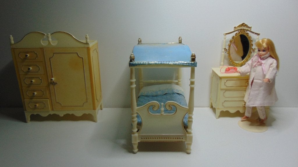 Principessa Barbie Skipper Slaapkamer Galletti Galba 60s, Verzenden, Gebruikt, Pop