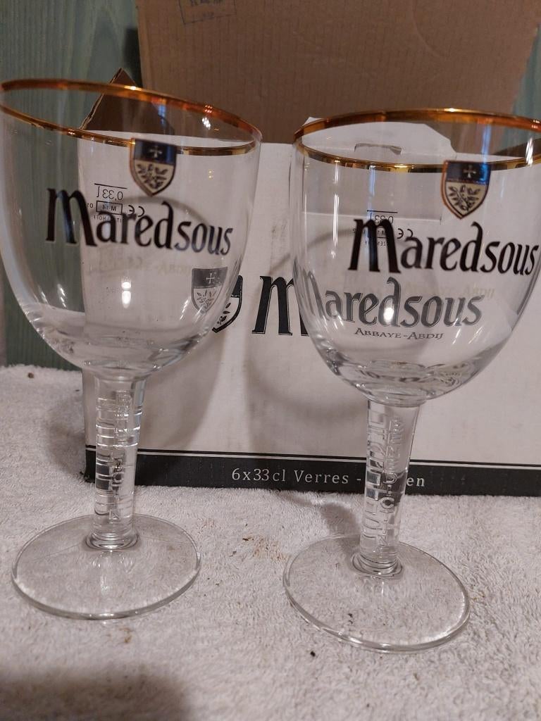 10  kristallen glazen MAREDSOUS, Ophalen of Verzenden, Nieuw, Glas of Glazen, Overige merken