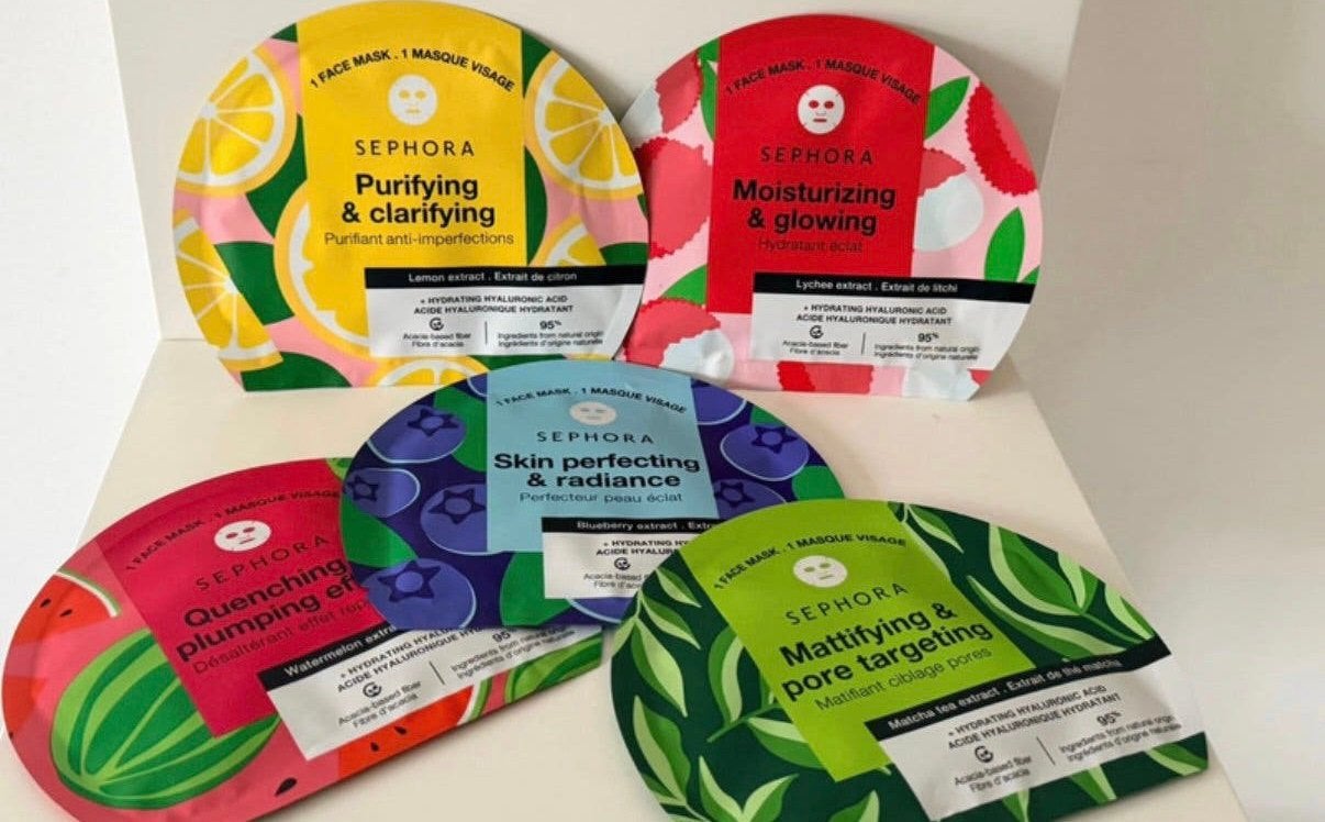 Sephora gezichtsmaskers | 5 stuks | Nieuw & ongebruikt, Ophalen of Verzenden, Nieuw, Gehele gezicht, Verzorging