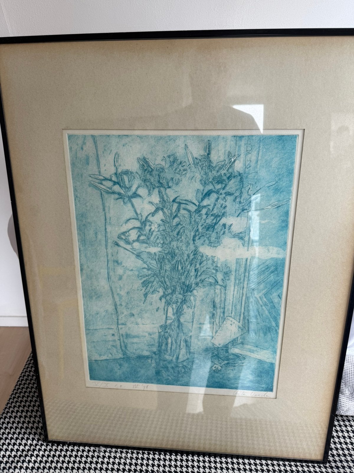 Anton Vrede litho, Antiek en Kunst, Ingelijst, Ophalen, Lithografie
