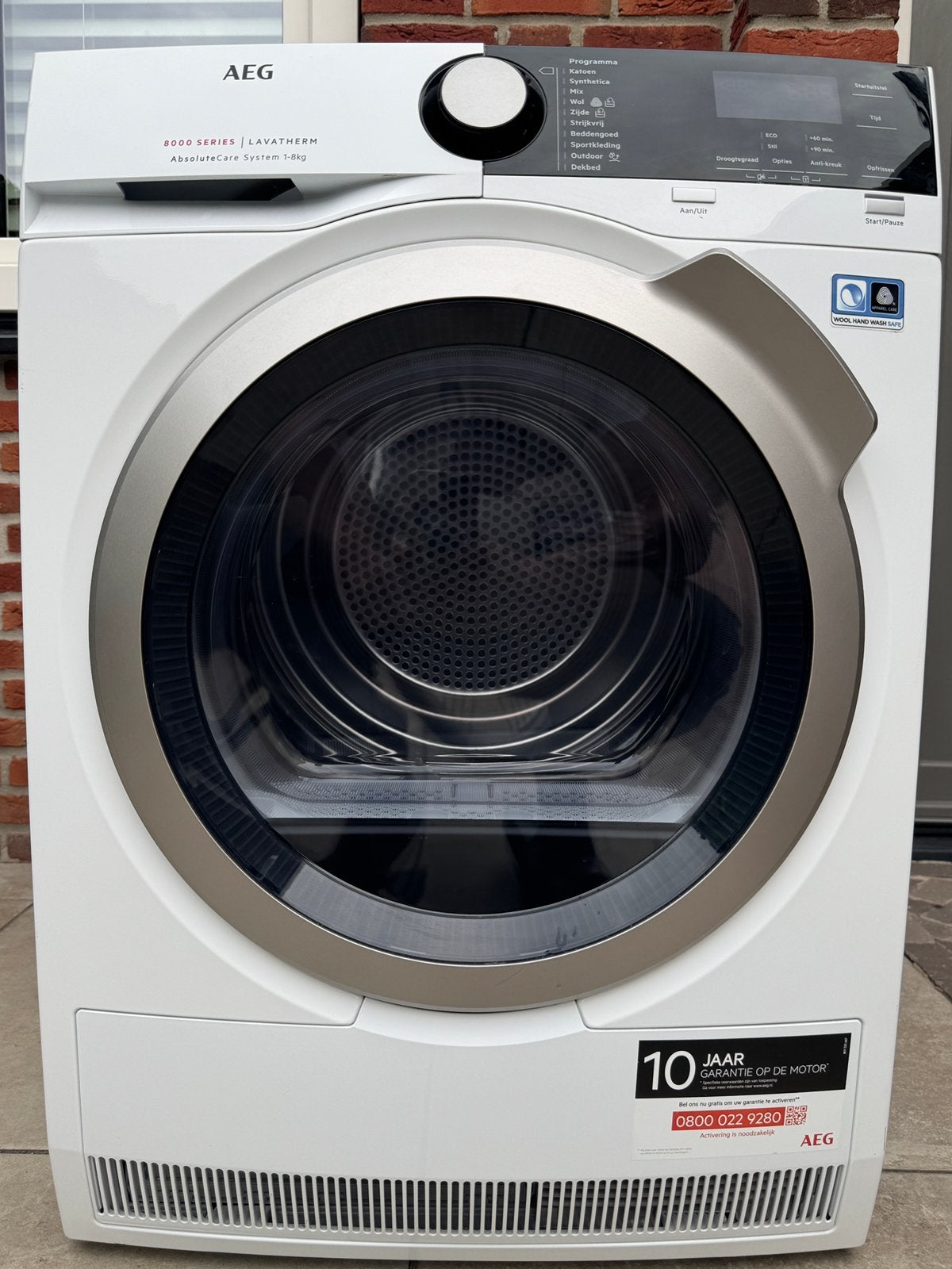 AEG WARMTEPOMPDROGER  8000 Serie met factuur., Ophalen, 6 tot 8 kg, Overige typen, Zo goed als nieuw