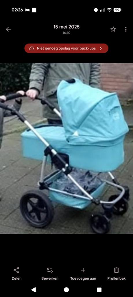 Koelstra Kombi Kinderwagen - Complete Set, Overige merken, Gebruikt, Ophalen of Verzenden, Verstelbare duwstang