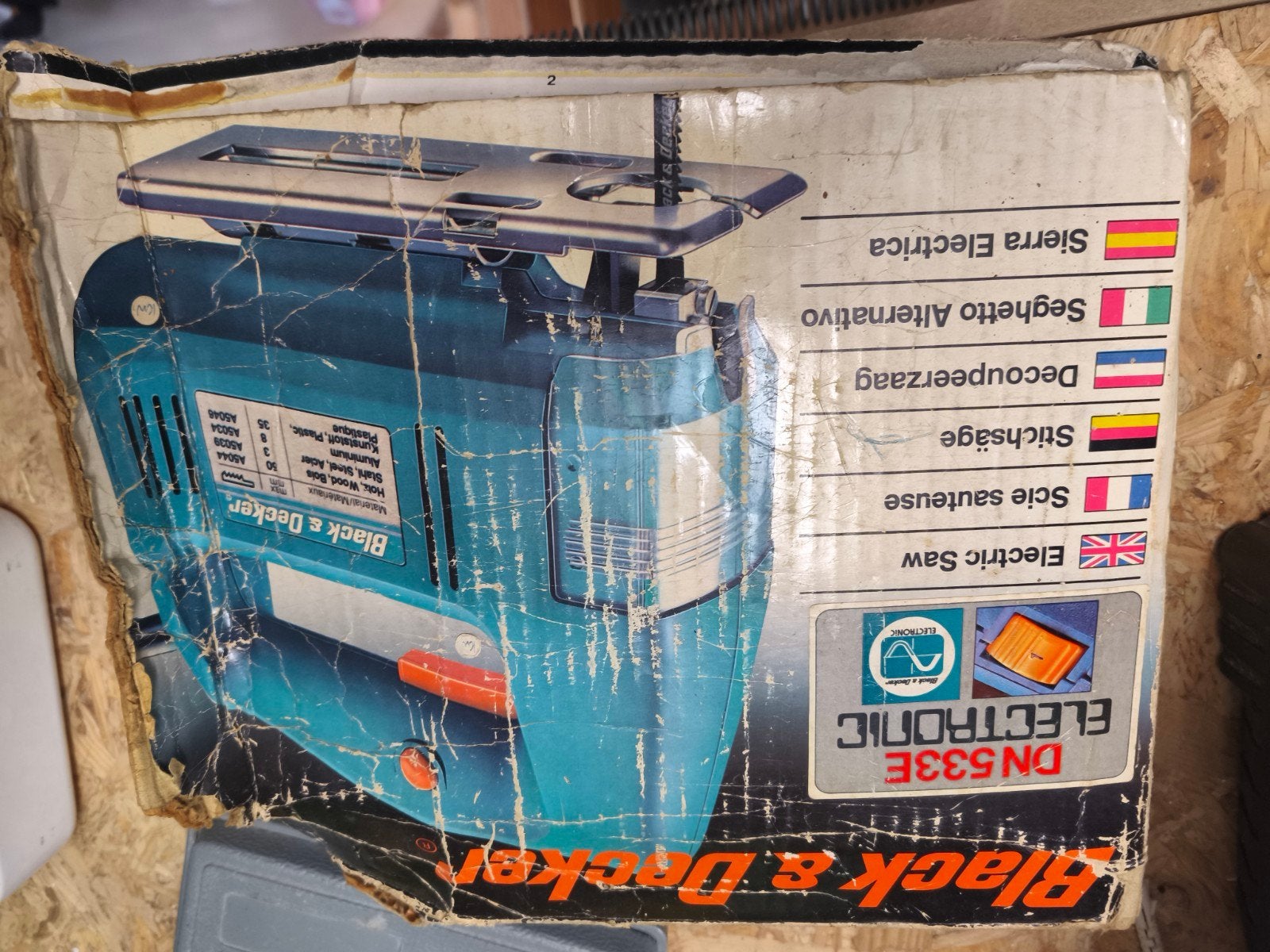 Black & Decker Decoupeerzaag DN533E - 350 Watt, Minder dan 30 mm, Gebruikt, Decoupeerzaag, Ophalen of Verzenden