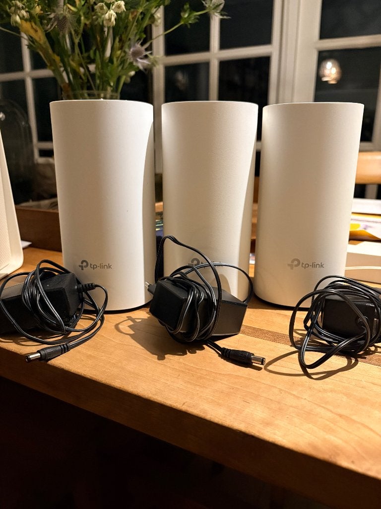 3 tp-link internet signaal versterkers Deco M4, Computers en Software, Ophalen of Verzenden, Zo goed als nieuw, TPlink