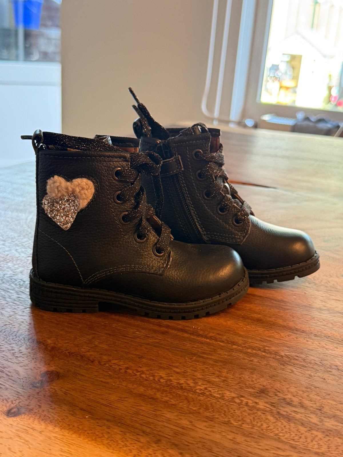 Muyters veterboots laars zwart, maat 22. Nieuw!, Ophalen, Meisje, Nieuw, Laarzen