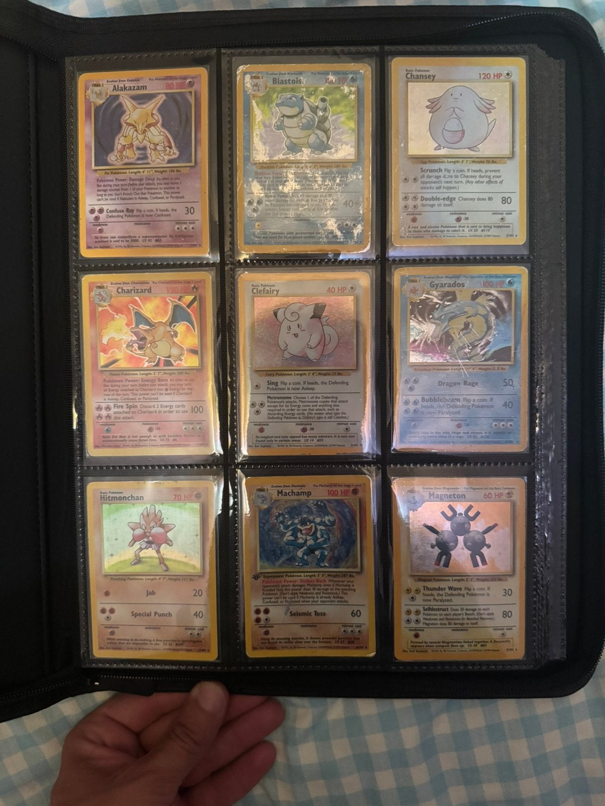 Pokémon Kaarten - volledige base set met Charizard, Ophalen of Verzenden, Gebruikt, Meerdere kaarten