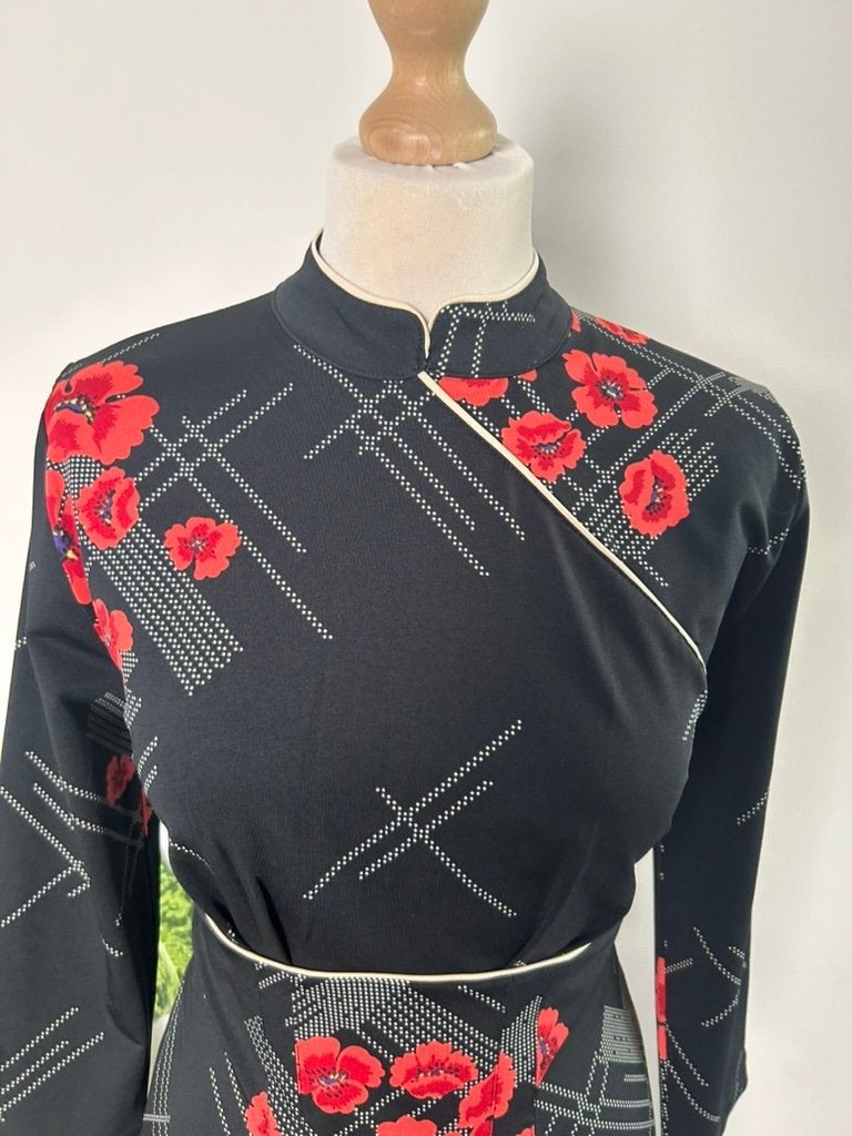 King Louie maat L Kimono Aziatische jurk 3448, Kleding | Dames, Zwart, Maat 42/44 (L), Ophalen of Verzenden, Zo goed als nieuw