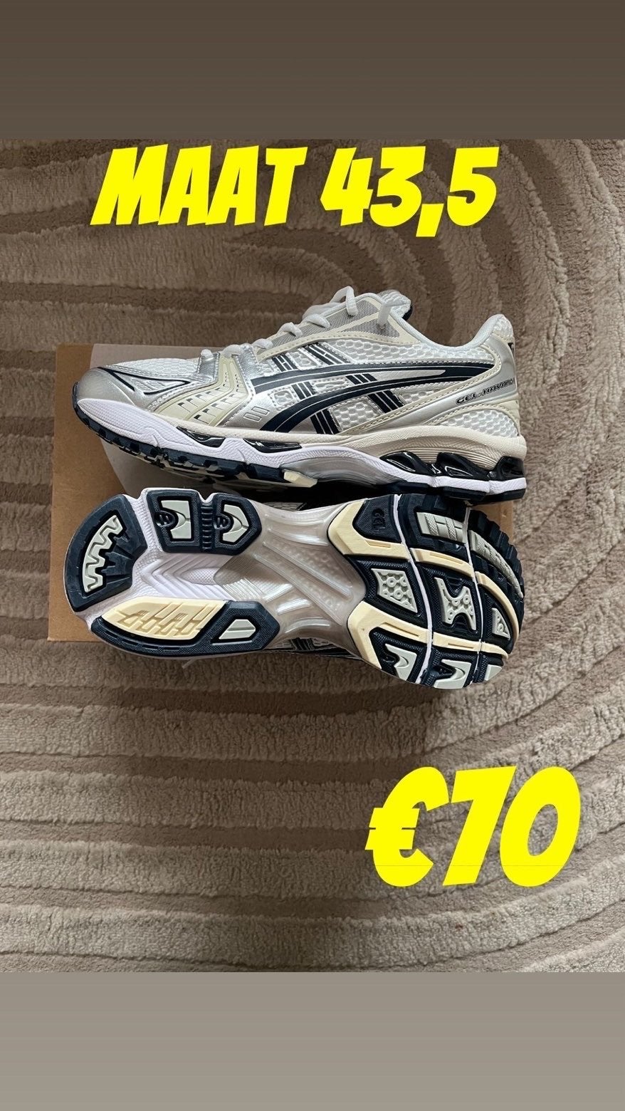 ASICS GEL-KAYANO 14 Sneakers Maat 43,5, Ophalen of Verzenden, Nieuw, Wit, Sneakers of Gympen
