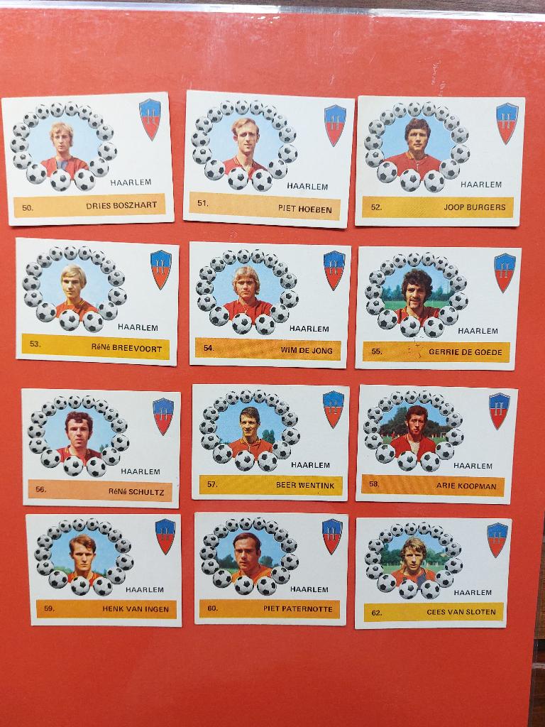 Voetbalplaatjes Haarlem, Ophalen of Verzenden, Zo goed als nieuw, Meerdere plaatjes