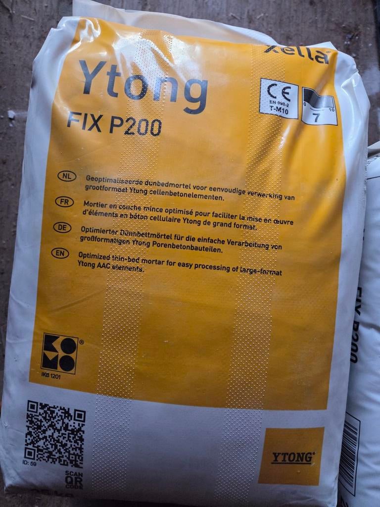 Ytong Fix P200 dunbedmortel voor cellenbeton, Ophalen, Nieuw