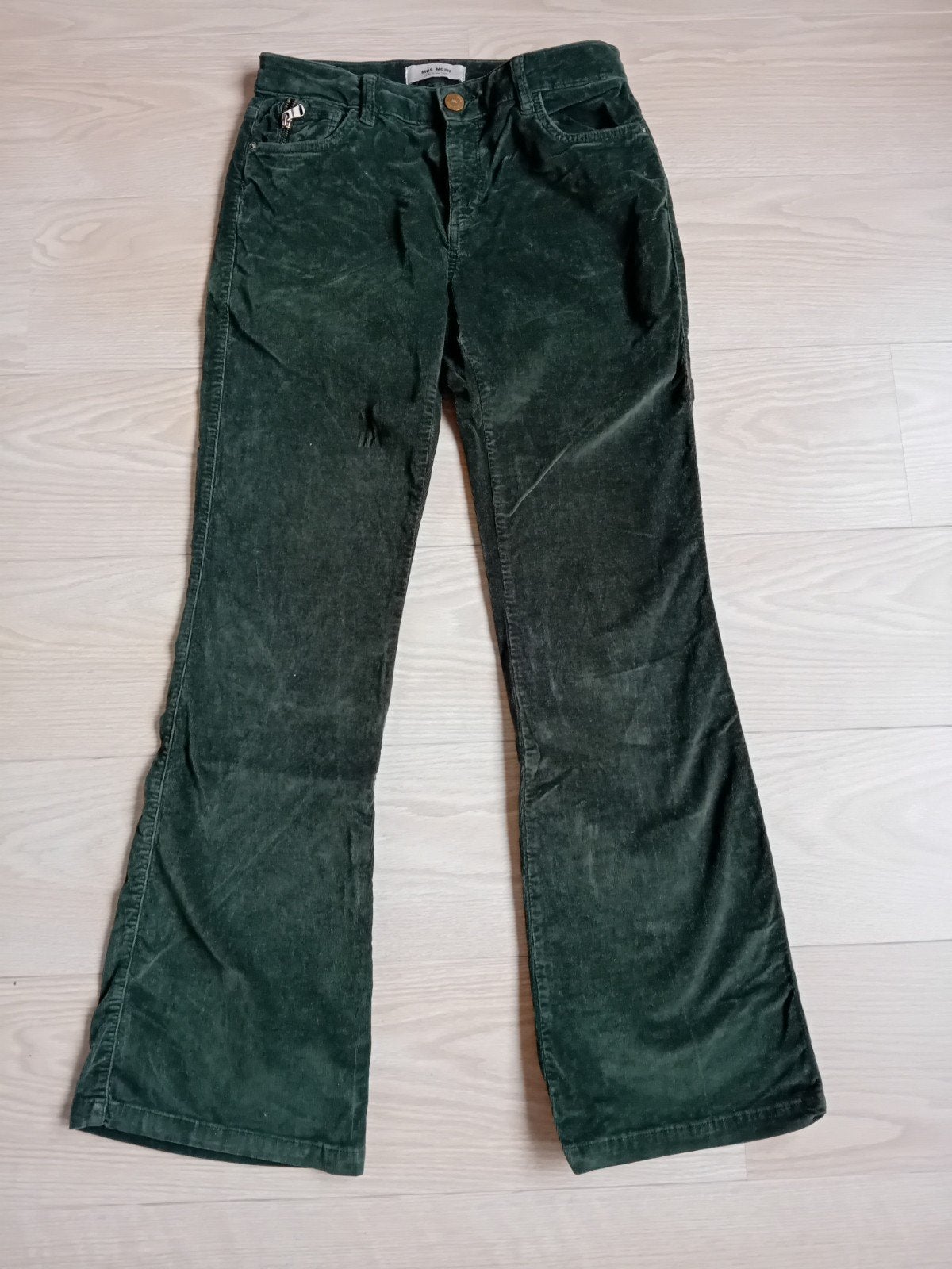 groene fijne ribbroek mos mosh, MOS MOSH, Ophalen of Verzenden, Zo goed als nieuw, Maat 36 (S)