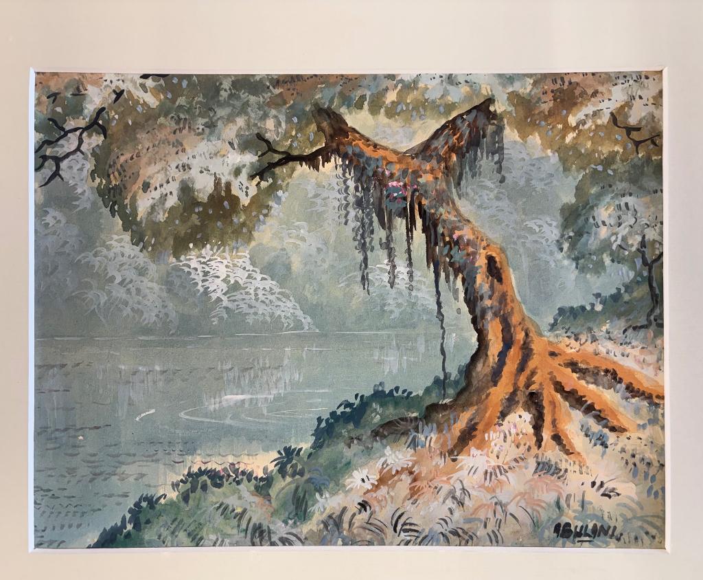 Landschap Indonesie, Antiek en Kunst, Kunst | Schilderijen | Klassiek, Ophalen of Verzenden