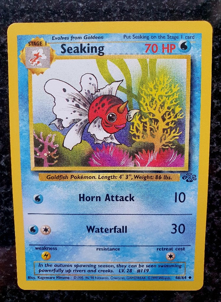 Pokemon Seaking, Ophalen of Verzenden, Zo goed als nieuw, Losse kaart