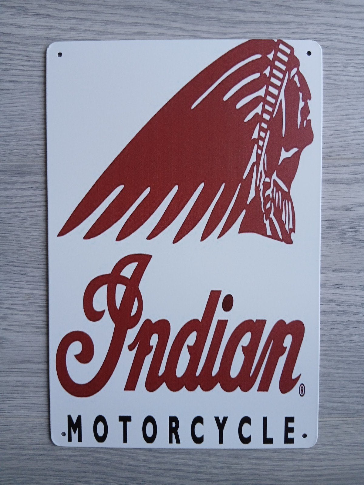Indian Motorcycle 20x30 cm Metalen Reclamebord, Verzamelen, Verzenden, Nieuw, Reclamebord