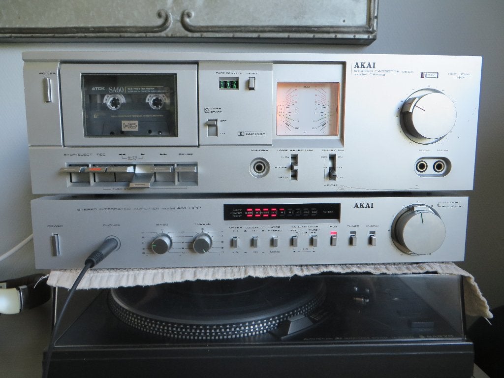 Vintage Akai set, Ophalen, Gebruikt, Tuner of Radio, Akai