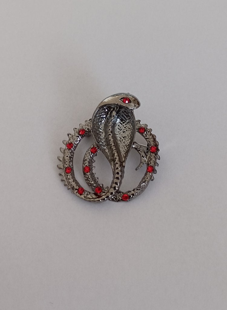 Cobra broche, Sieraden, Tassen en Uiterlijk, Broches, Overige materialen, Overige kleuren, Minder dan 4 cm, Nieuw