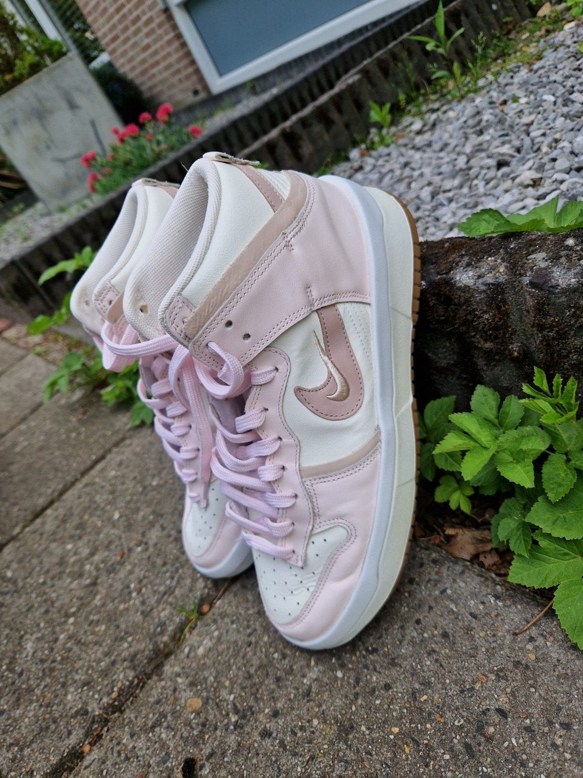 Nike Dunk High Up "Pink Oxford" - Maat 41(ZeerGoedStaat!), Kleding | Dames, Schoenen, Ophalen of Verzenden, Roze, NIKE., Sneakers of Gympen