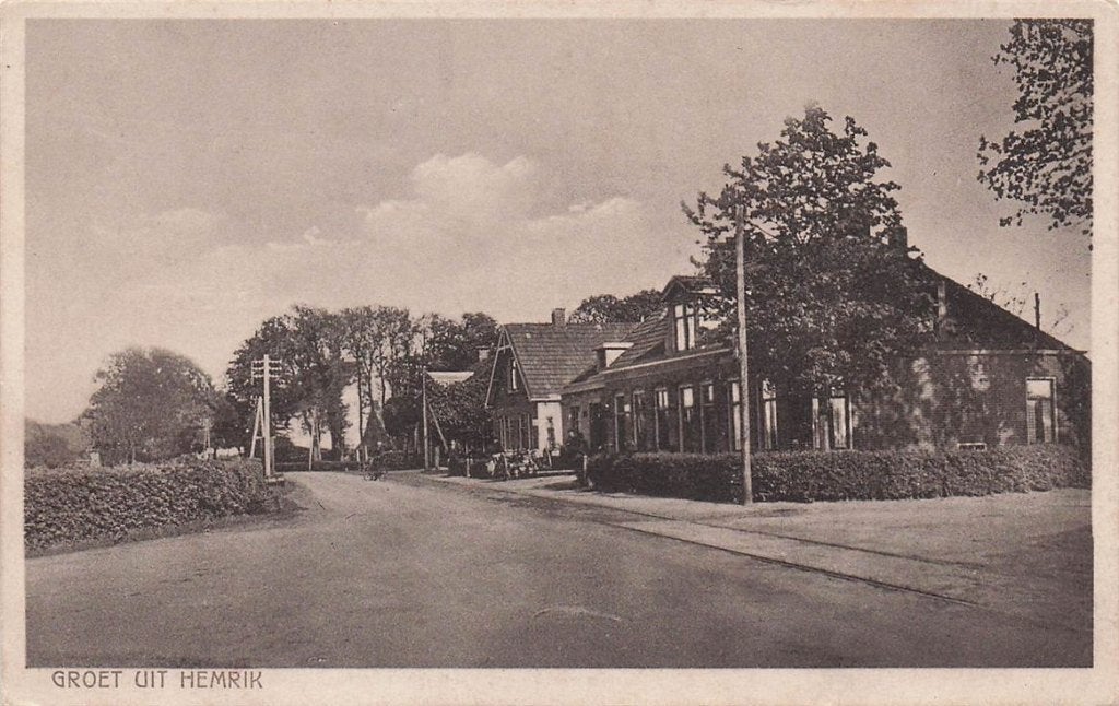 703-024-049 Groet uit Hemrik, Ophalen of Verzenden, Voor 1920, Friesland