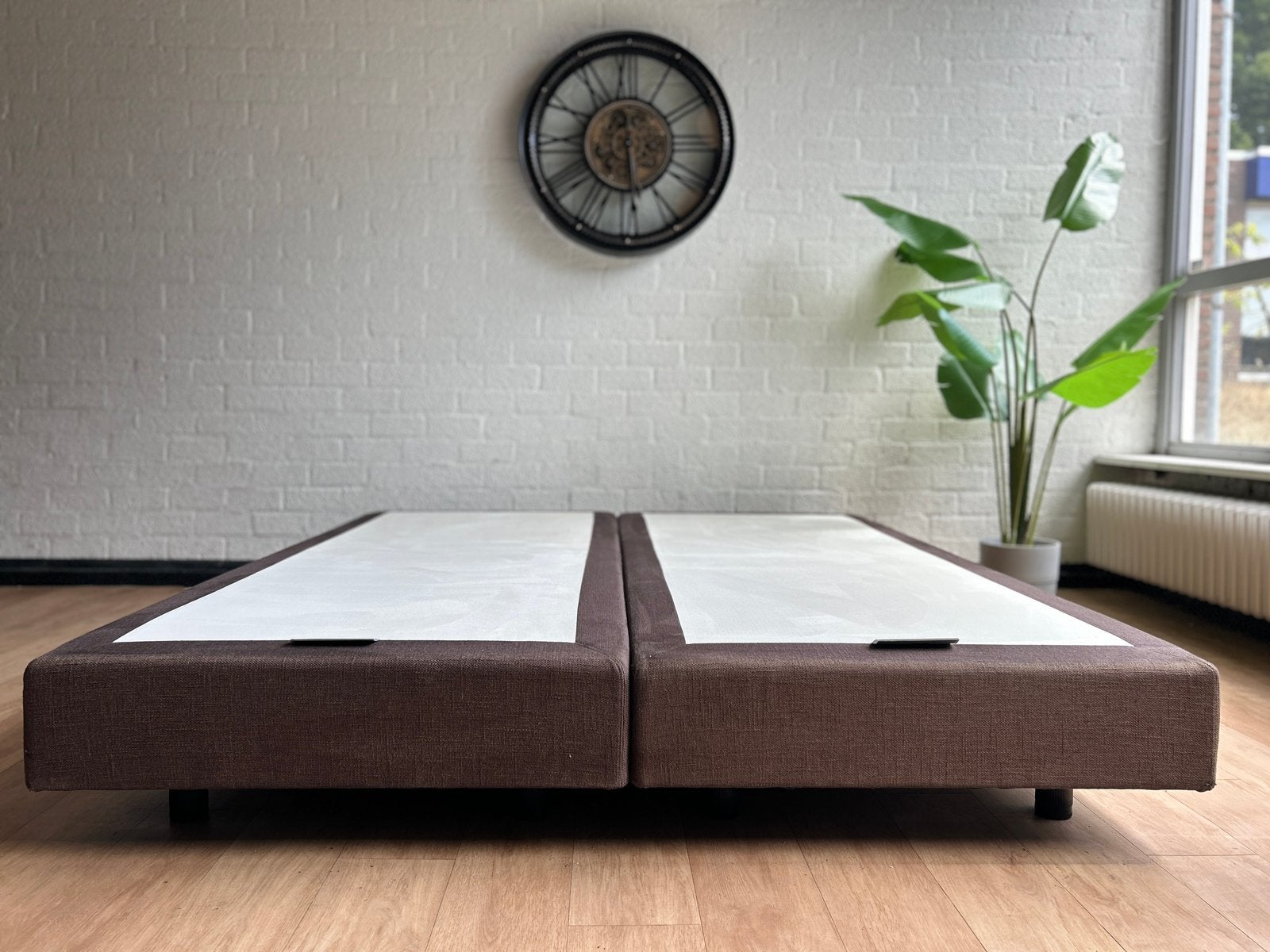 Suite-S Boxspring 180x210 cm - Hotelkwaliteit - Gereinigd, Bruin, 210 cm, Tweepersoons, Ophalen of Verzenden