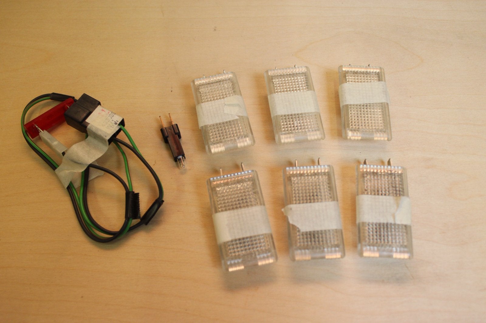 Verlichtingslampjes Dashboard 6Xen Seatbelt Volvo 400 Serie., Auto-onderdelen, Verlichting, Ophalen of Verzenden, Nieuw