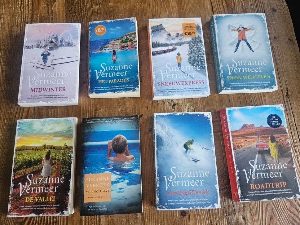 8 Suzanne Vermeer thrillers, ook per stuk te koop, Ophalen of Verzenden, Gelezen, Suzanne Vermeer, Nederland