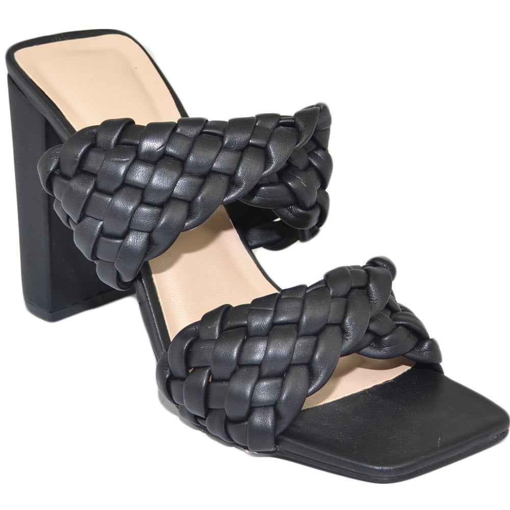 Elegante dames hakken pumps 40 nieuw blokhak sandaal zomer, Zwart, Nieuw, Sandalen of Muiltjes, Ophalen of Verzenden
