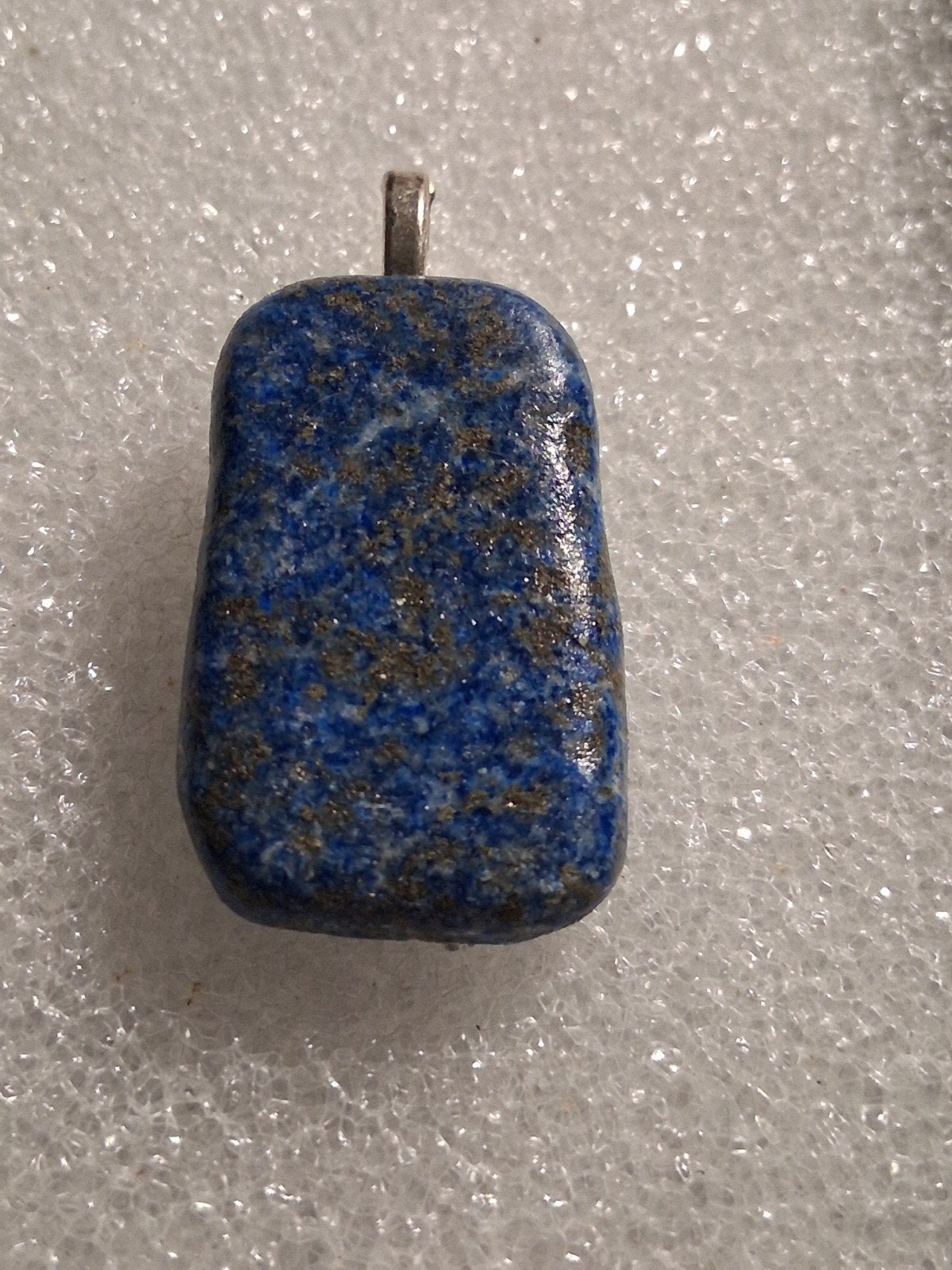 Lapis lazuli hanger -- afmeting 5 cm, Ophalen of Verzenden, Nieuw, Blauw, Steen of Mineraal