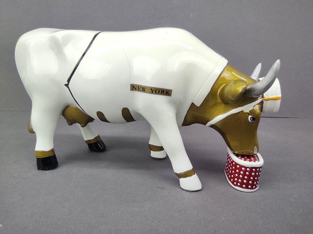 CowParade / Cow Parade Koe “The Page” MEDIUM (zeldzaam), Antiek en Kunst, Kunst | Designobjecten, Ophalen of Verzenden, Beeld