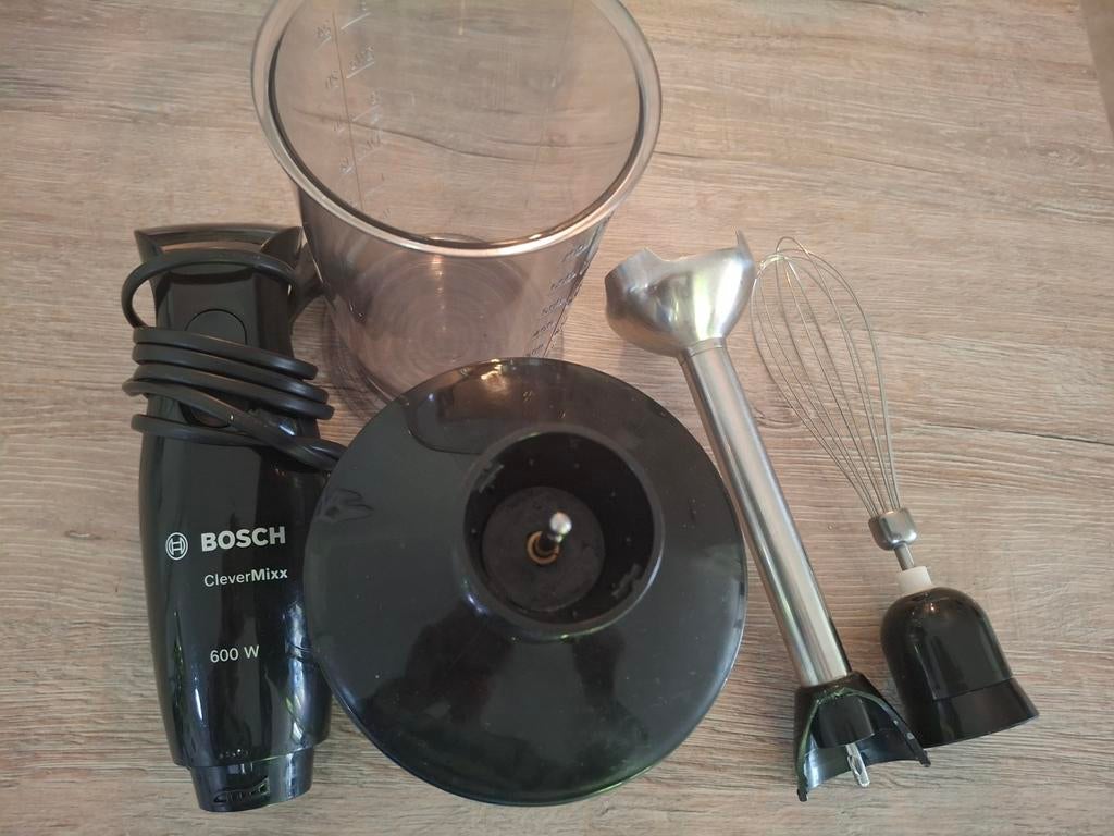 Bosch CleverMixx Staafmixer met klopper en hakmolen, Minder dan 1 liter, Ophalen, Gebruikt, 1 snelheid