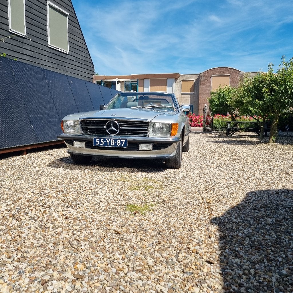 Mercedes-Benz SL 4.5 450 SL AUT 1973 Grijs, Auto's, 8 cilinders, Leder, Grijs, Particulier