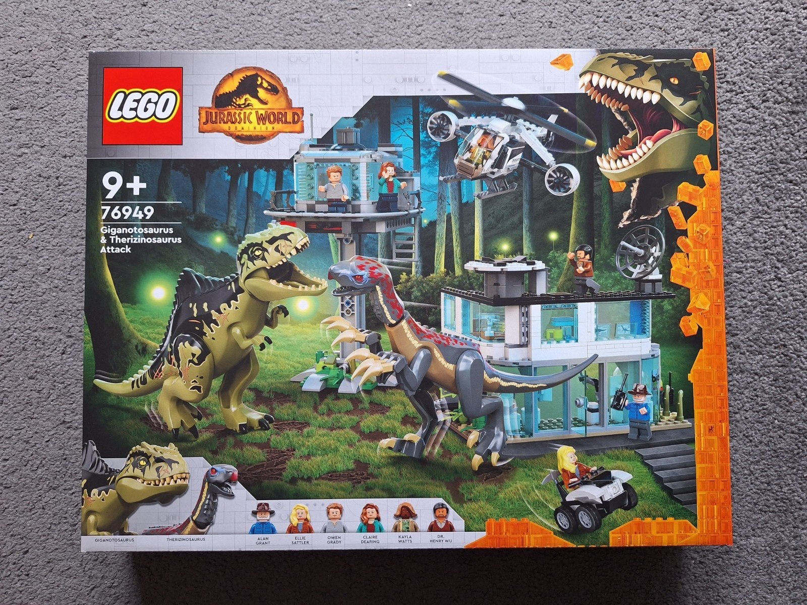LEGO Jurassic World 76949 Giganotosaurus & Therizinosaurus, Inclusief minifiguren, Jurassic World, Lego, Nieuw