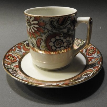 Limoges Kop en schotel met vergulde rand.., Antiek en Kunst, Ophalen of Verzenden