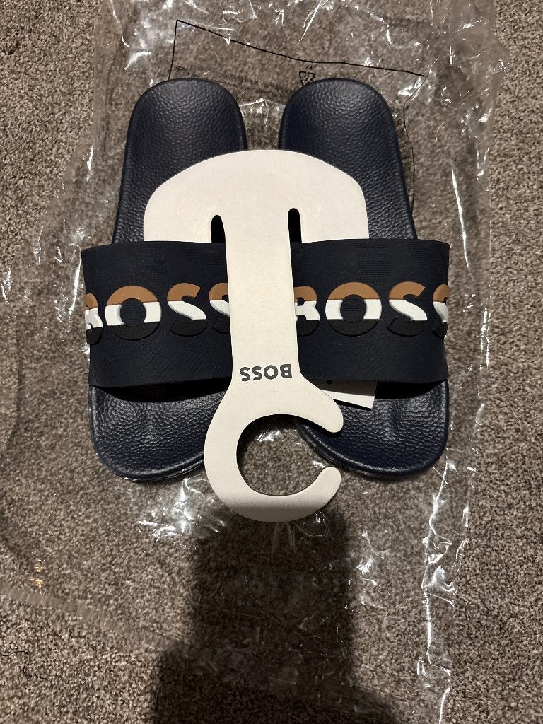 Boss slippers, BOSS, Blauw, Nieuw, Ophalen