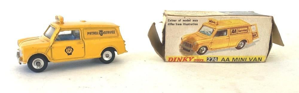 Dinky Toys AA Patrol Service Mini Van  # 274., Ophalen of Verzenden, Gebruikt, Auto, Dinky Toys