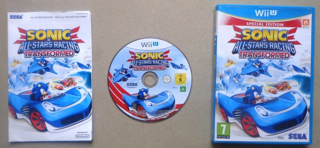 Sonic & All-Stars Racing Transformed Special Edition Wii-U, 1 speler, Racen en Vliegen, Ophalen of Verzenden, Zo goed als nieuw
