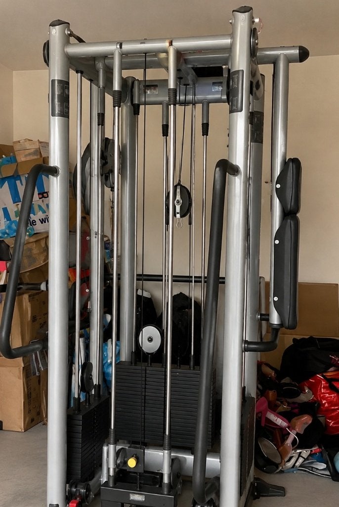 Technogym Multistation 4 Stack – professioneel incl.accessoi, Gebruikt, Benen, Metaal, Krachtstation