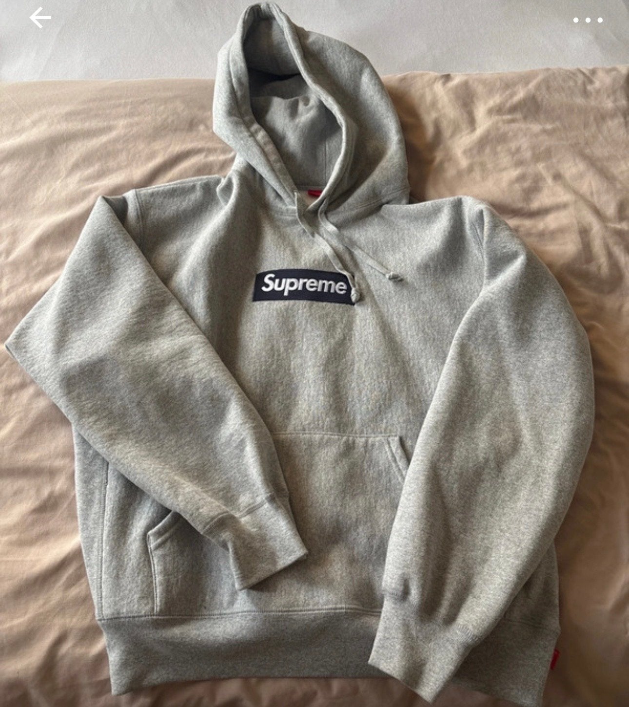 Supreme Box Logo Hoodie Maat S - Zo goed als nieuw, Ophalen of Verzenden, Zo goed als nieuw, Maat 46 (S) of kleiner, Grijs