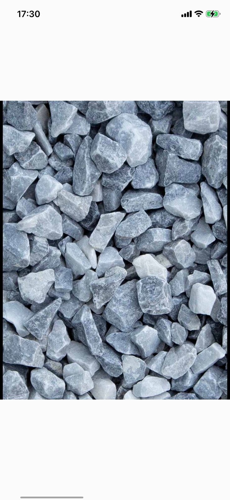 Icy blue split 1 kuup incl witte grindmatten 20m2, Tuin en Terras, Grind, Keien en Split, Ophalen, Zo goed als nieuw, Split
