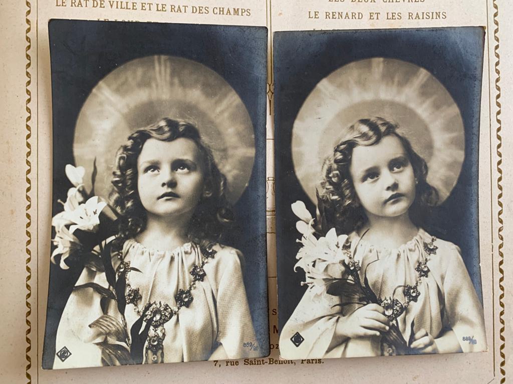 1909 Meisje met aureool (II), Ophalen of Verzenden, Voor 1920, Gelopen, Kinderen