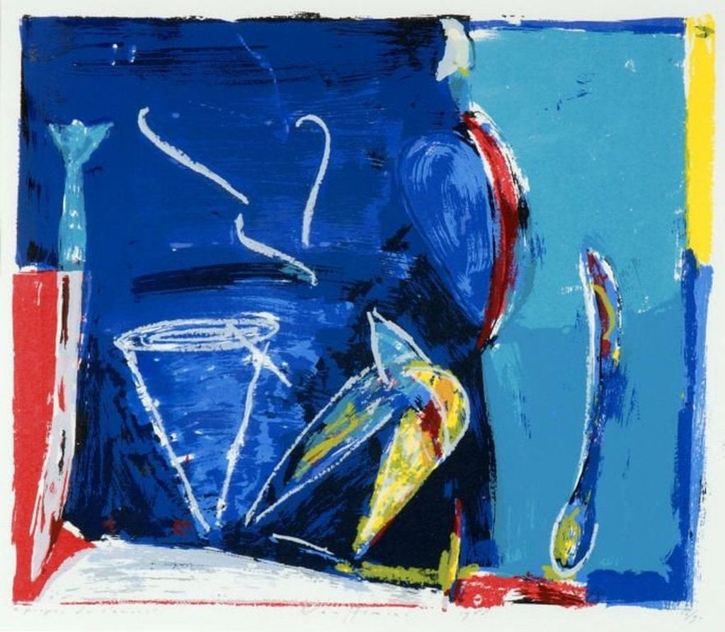 Piet Warffemius(1956)Lithografie"a'Propos de l´Amour"Ges Gen, Abstract, Gelimiteerde oplage, Ophalen of Verzenden, Lithografie