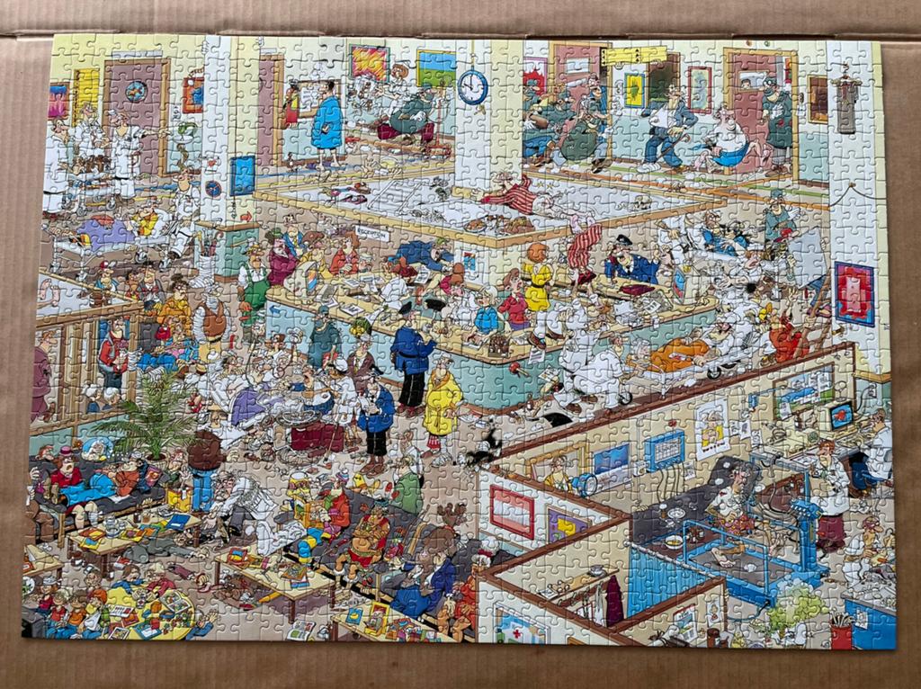 Jan van Haasteren: van harte beterschap, Hobby en Vrije tijd, Denksport en Puzzels, Ophalen, 500 t/m 1500 stukjes, Zo goed als nieuw