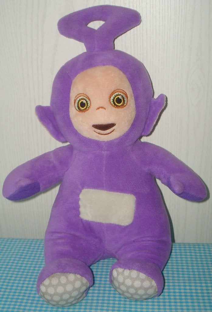 TELETUBBIE knuffel paars TINKY WINKY, Kinderen en Baby's, Speelgoed | Knuffels en Pluche, Paars, Overige typen, Ophalen of Verzenden